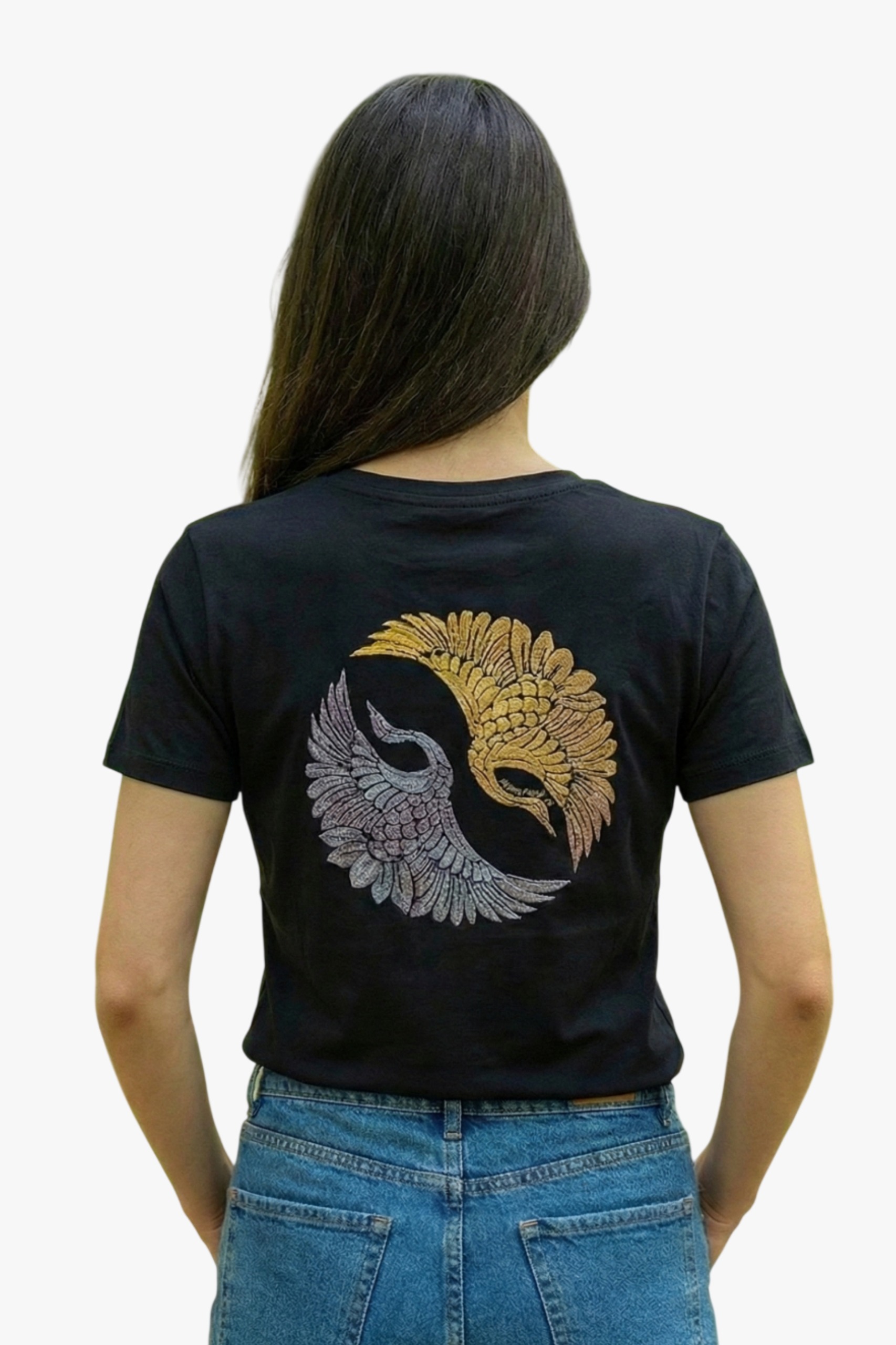 T-Shirt Japon Turnası Pamuklu  Siyah S