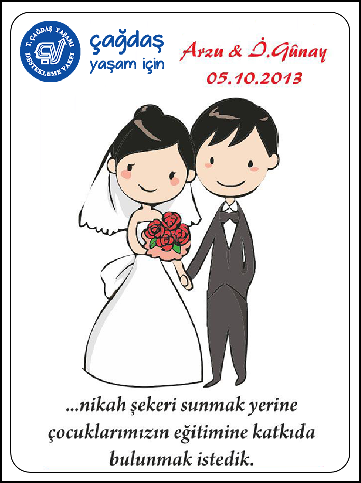 Magnet Buketli İnce Nikah