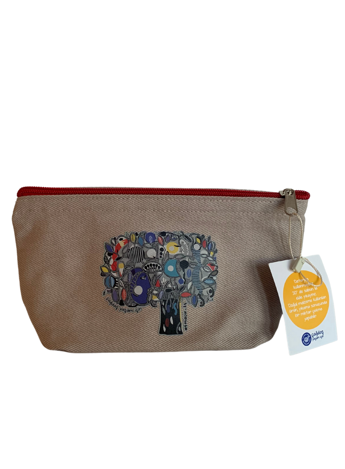 Kalem Kutu Zeytin Ağacı - Kırmızı