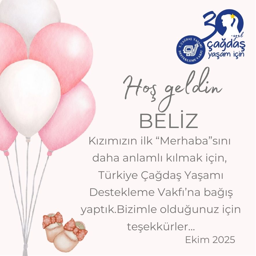 Bilgi Kartı Balonlu 7,5 x 7,5 cm Kız Çocuk