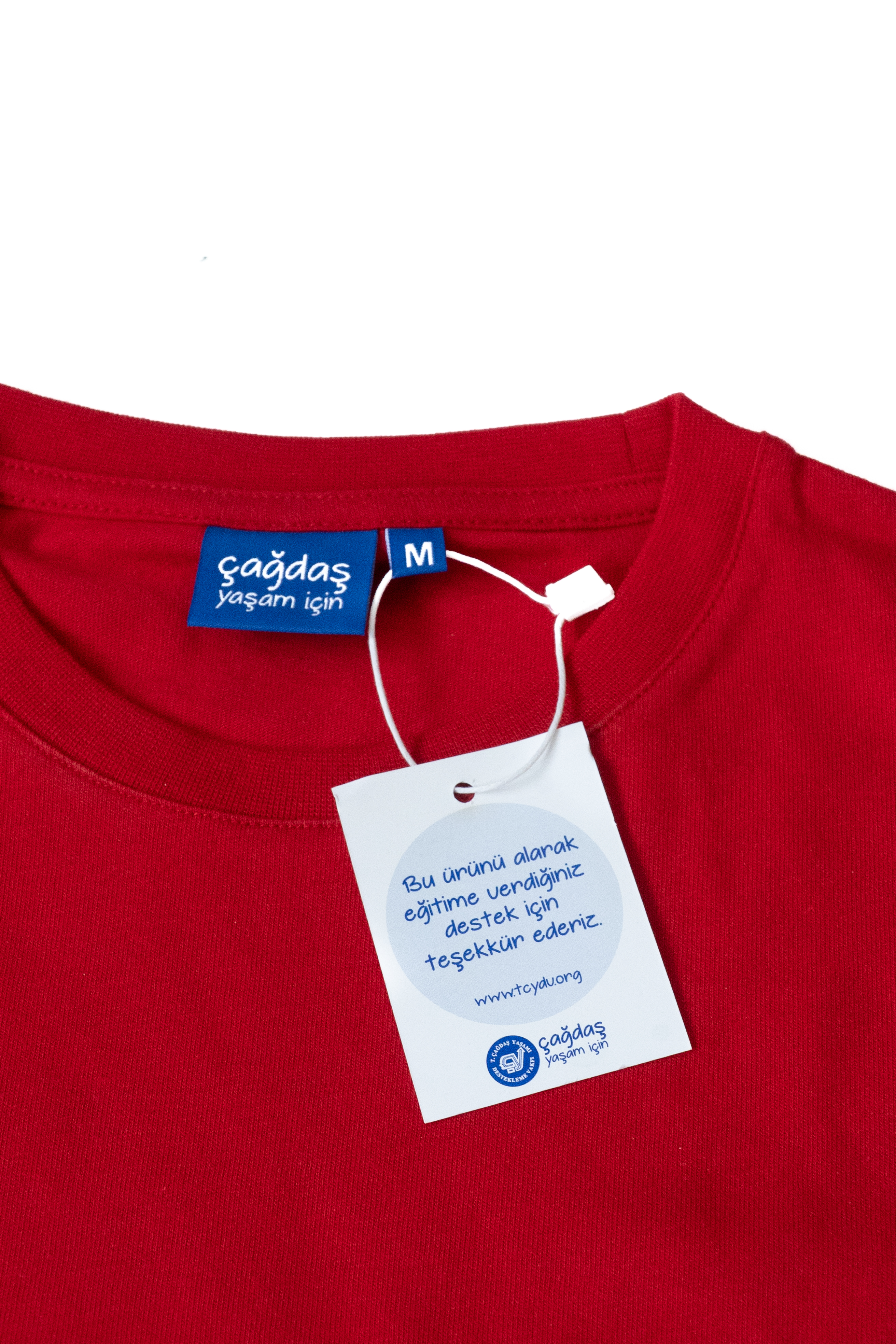 T-Shirt Çağdaş Yaşam İçin Kırmızı XL