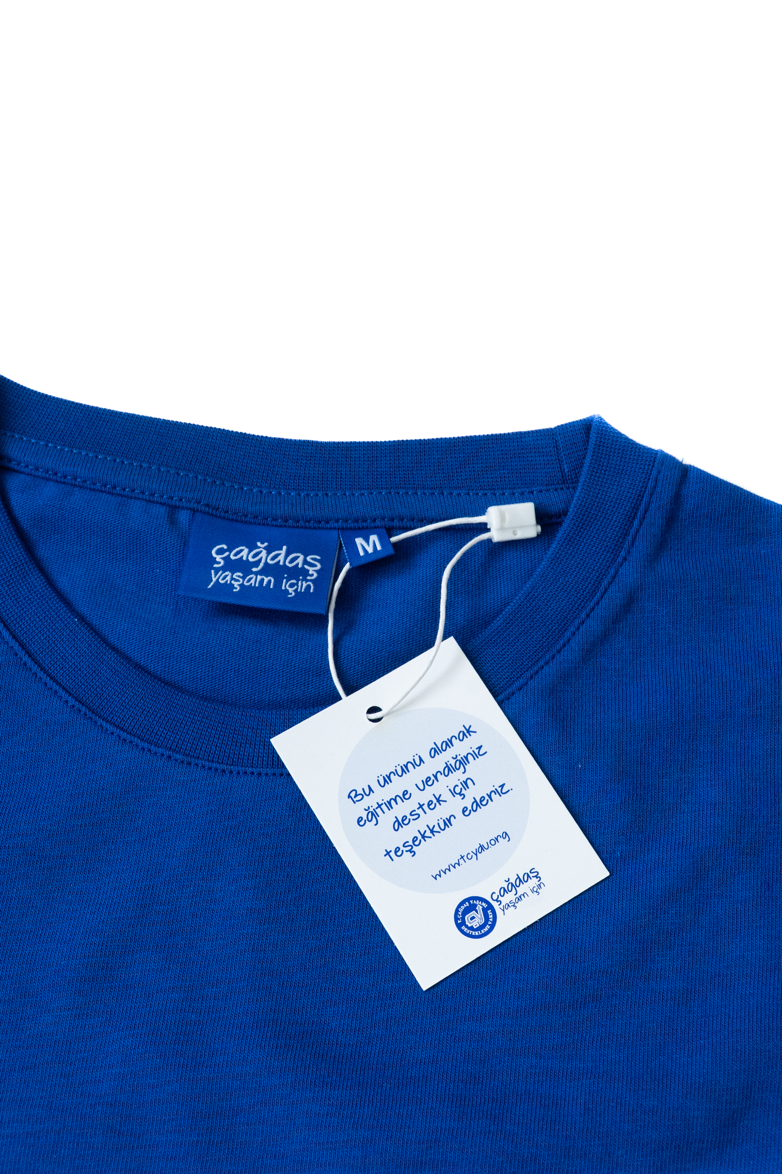 T-Shirt Çağdaş Yaşam İçin Saks Mavi M