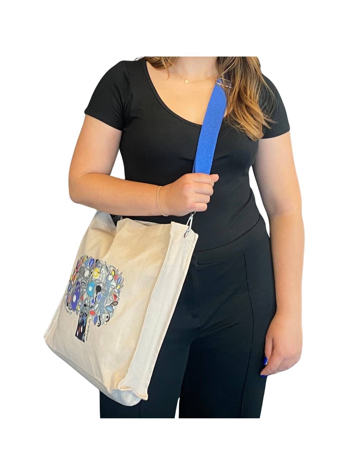 Çanta Zeytin Ağacı - Saks Mavi